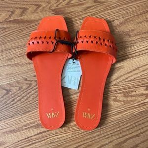 Zara sandals flat